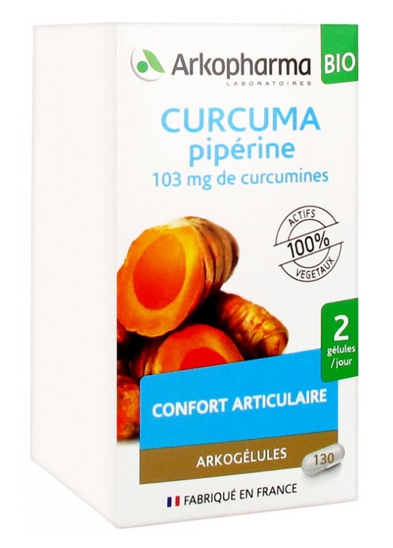 Arkogélules Curcuma Pipérine 45 Gélules